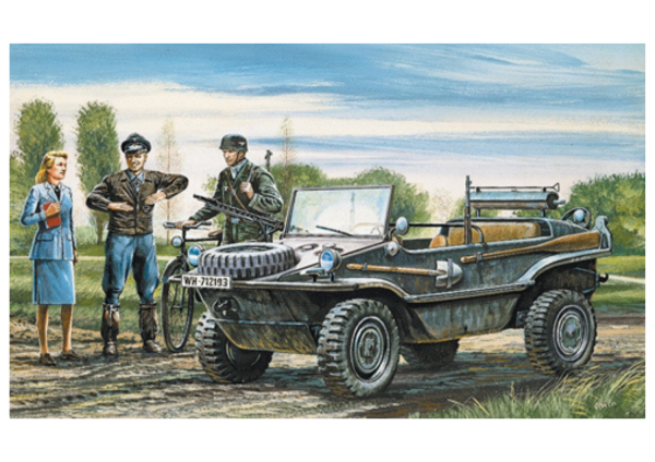 ITA0313 - Schwimmwagen voertuig om te monteren en te schilderen - 1