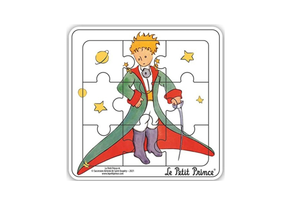 MGM865007-B - Houten kaderpuzzel 9 stukjes DE KLEINE PRINCE met zijn zwaard - 1