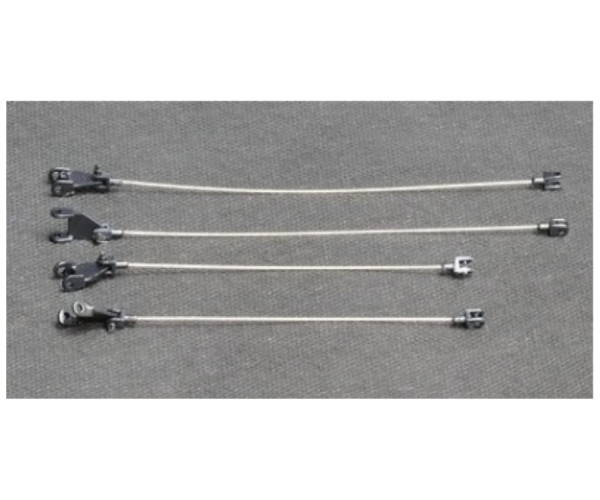 YCC783C-4 - Arrow metalen kabels voor LG 1550 Zwart RAL9005 - 1