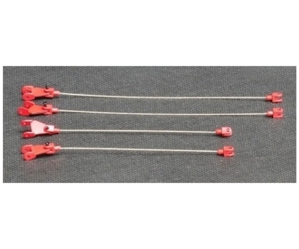 YCC783C-6 - Arrow metalen kabels voor LG 1550 Rood RAL3000 - 1
