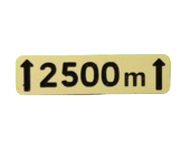 MCD-028 - Bewegwijzering bord Meer dan 2500m - In kitvorm - 1