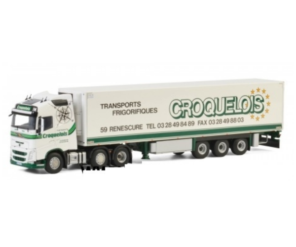 WSI01-2686 - VOLVO FH GL 6x2 met CROQUELOIS semi-koelkast - 1