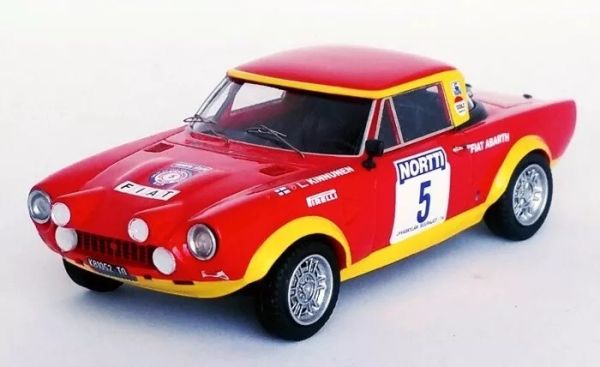 TRODSN149 - FIAT 124 Abarth Rallye #5 1000 Lakes rallye 1974 L.KINNUNEN / A.AHO - Gelimiteerd tot 150ex. - 1
