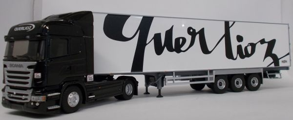 ELI116238 - SCANIA Streamline Highline 4x2 met semi-gekoeld CHEREAU 3 assen transport Querlioz - 1