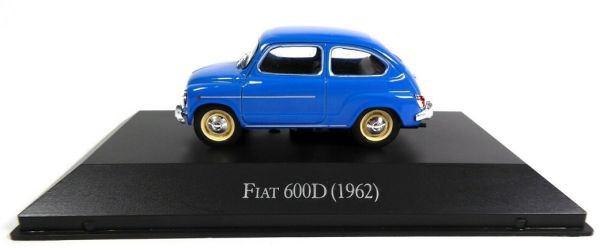 MAGARG04 - FIAT 600D 2 deuren 1962 blauw verkocht in blister - 1