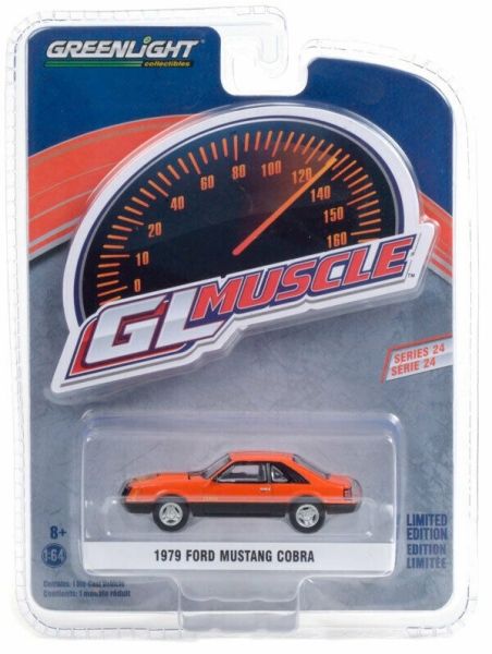 GREEN13290-C - FORD Mustang Cobra 1979 oranje GL Muscle Series verkocht in blister - 1