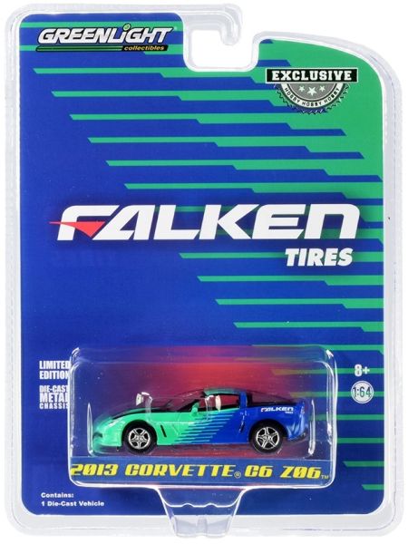 GREEN30176 - CHEVROLET Corvette C6 Z06 2013 Falken-banden verkocht in blisterverpakking - 1