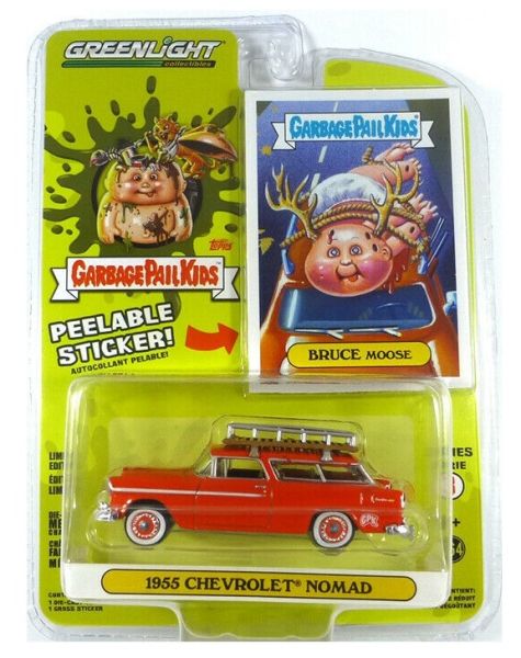 GREEN54050-A - CHEVROLET Nomad stationwagen rood 1955 Garbage Pail kinderserie verkocht in blisterverpakking - 1