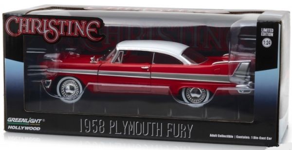 GREEN84071 - PLYMOUTH Fury 1958 rood wit dak uit de film Christine 1983 - 1