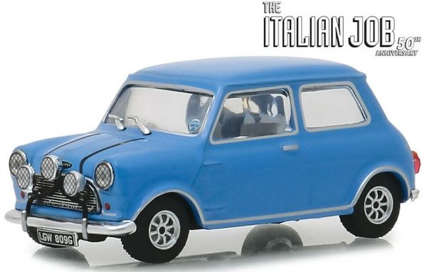 GREEN86549 - AUSTIN MINI COOPER S 1275 1967 blauw The Italian Job - 1