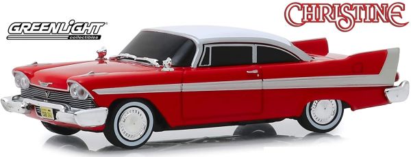 GREEN86575 - PLYMOUTH Fury 1958 rood wit dak kwaadaardige versie gerookte ramen uit de film Christine - 1