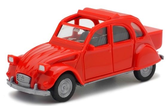 HER027632-002 - CITROËN 2 CV rood met kofferbakverlenging - 1