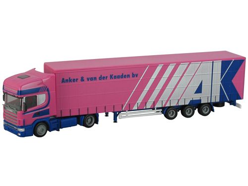 HER1470 - SCANIA 144 4x2 met oplegger 3 Assen - ANKER & VAN KAADEN - 1