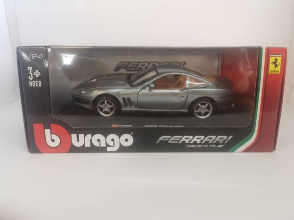 BUR26004GR - FERRARI 550 Maranello Grijs - 1