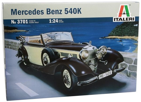ITA3701 - MERCEDES BENZ 540K cabrioletmodel om te monteren en te schilderen - 1