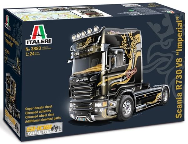 ITA3883 - SCANIA R730 V8 Topline Imperial 4x2 Show Trucks-model om te monteren en te schilderen - 1