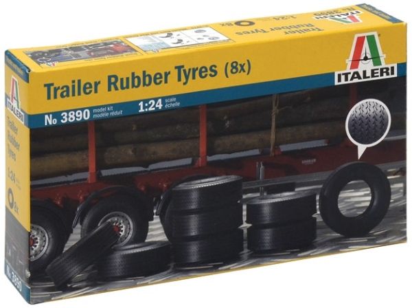 ITA3890 - 8 banden voor ITALERI Trailer - 1