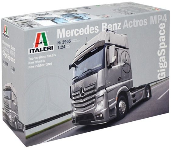 ITA3905 - MERCEDES BENZ Actros MP4 Gigaspace 4x2 model om te monteren en te schilderen - 1