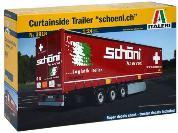 ITA3918 - Schoni 3-assige dekzeilaanhangermodel om te monteren en te schilderen - 1