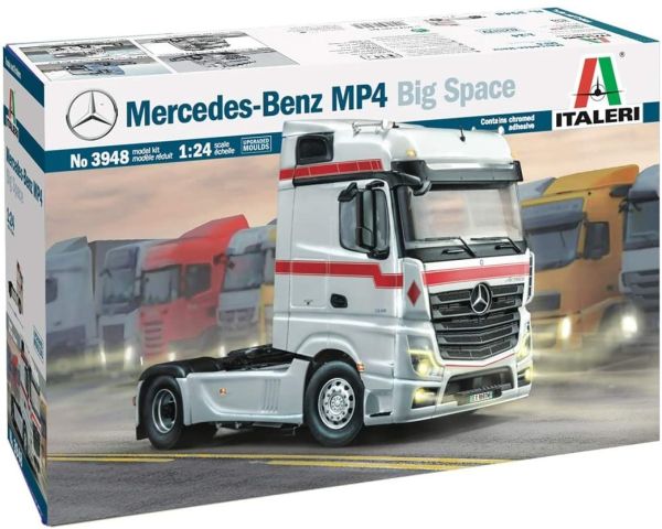 ITA3948 - MERCEDES BENZ Actros MP4 Big Space 4x2 model om te monteren en te schilderen - 1