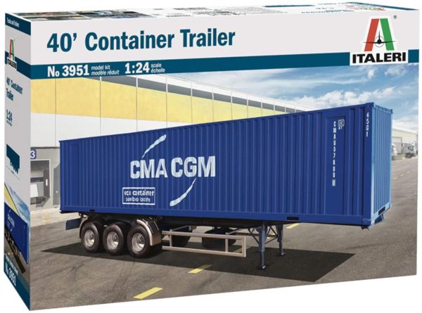 ITA3951 - Model containertrailer om te monteren en te schilderen - 1