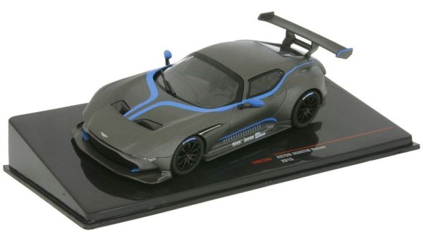 IXOMOC298 - ASTON MARTIN Vulcan 2015 mat grijs met blauwe strepen - 1
