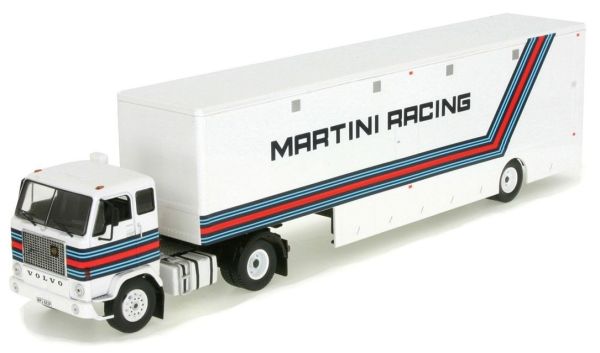 IXOTTR018 - VOLVO F88 4x2 en Martini Racing bestelwagen aanhanger - 1
