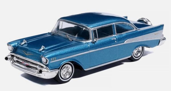 IXO-IA64021 - CHEVROLET Bel-Air Sedan 1957 Blauw in blister - 1