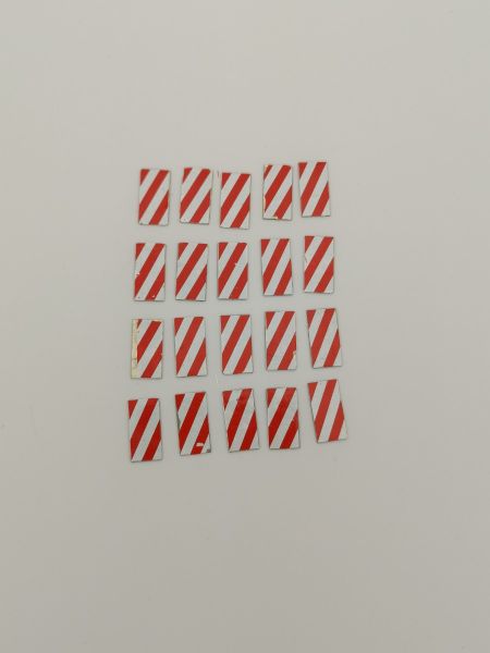 CW0146 - Set van 20 sjabloonpanelen linkerzijde 13,2 x 6,6 mm - lakdefect - 1