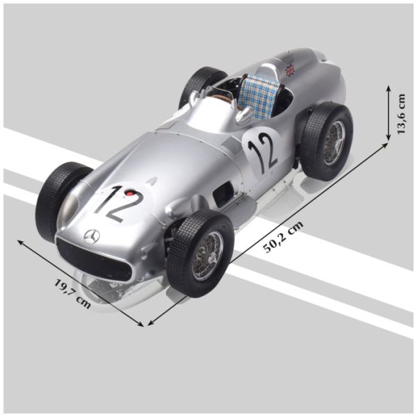 IXC.MRM.FK - MERCEDES-BENZ W196 #12 1ste Britse Grand Prix 1955 - VOLLEDIG KIT - 1