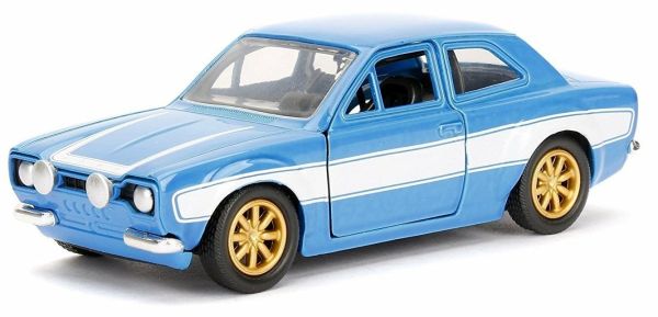 JAD253202000C - FORD Escort blauw met witte strepen van Brian's Fast & Furious - 1