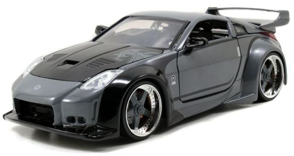 JAD97172 - NISSAN 350Z 2003 grijs zwarte motorkap van DK Fast And Furious - 1