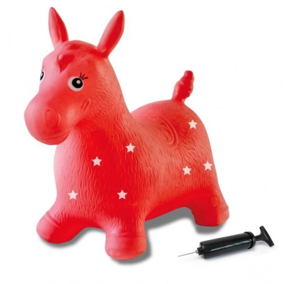 JAM460317 - Hoppend dier paard met pomp - 1