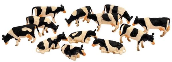 KID571929 - Kavel van 8 staande en 4 liggende koeien HOLSTEIN - 1