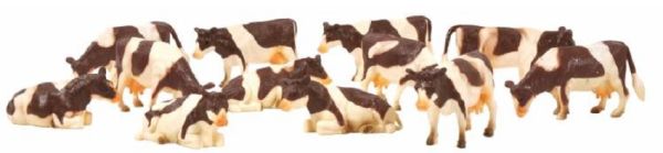 KID571968 - Lot van 8 koeien staand en 4 liggend NORMAN - 1