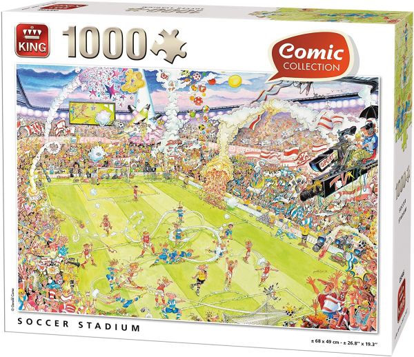 KING05546 - Puzzel 1000 stukjes voetbalstadion - 1