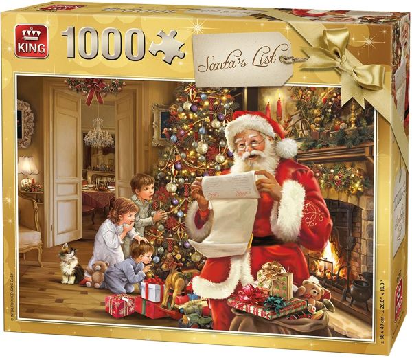KING05767 - 1000 stukjes puzzel De kerstlijst - 1