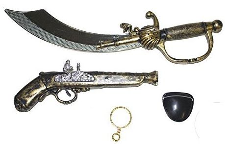 LPE50338 - Piratenset met sabel; zeerover en accessoires - 1