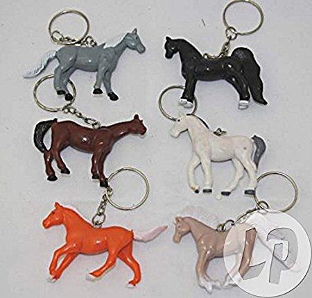 LPP6522 - Sleutelhanger paard - 6 cm - Willekeurige kleur - 1
