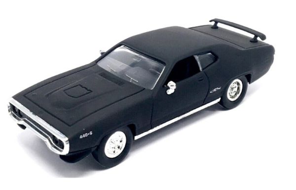 LDC94218MBK - 1971 PLYMOUTH GTX Matzwart - 1