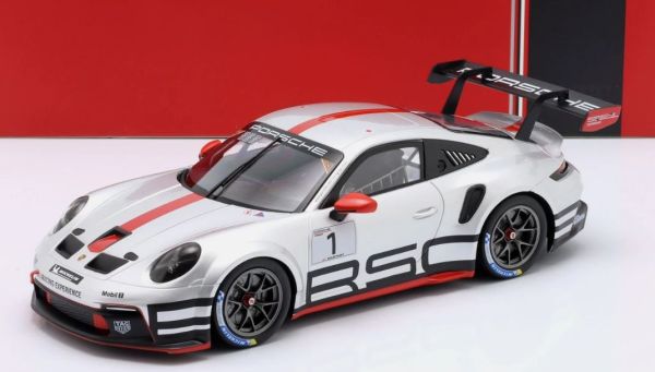 IXO-LEGT18-23CUP005 - PORSCHE 911 GT3 Cup Track Expérience 2023 Zilver en rood - 1