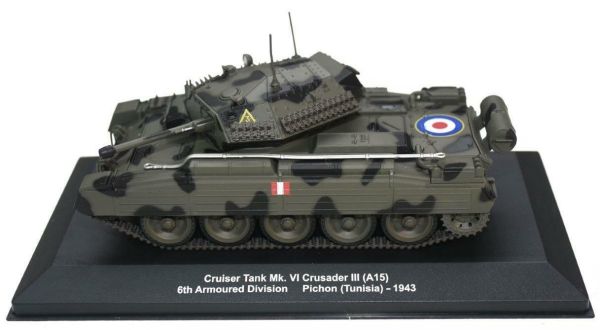 MAGMIVCRUSADER - Engelse gevechtstank CRUISER Tank MK VI Crusader III A15 6th Armored Division Battle of Pichon Tunesië 1943 - 1