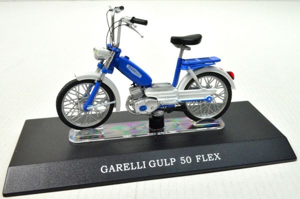 MAGMOT057 - Blauw-witte 1970 GARELLI Gulp 50 Flex bromfiets - 1