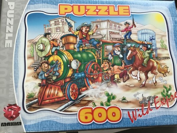 MAX6000501 - Puzzel 600 Stuks Locomotief - 48.5 x 33.5 cm - 1