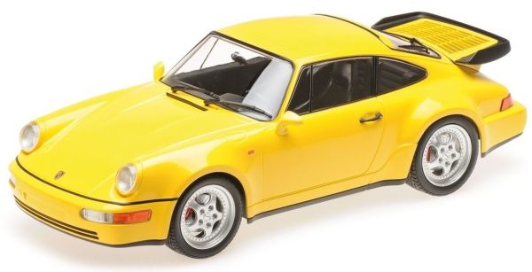 MNC155069100 - PORSCHE 911 Turbo 1990 geel - 1