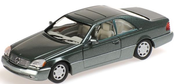 MNC430032604 - MERCEDES BENZ 600 SEC Coupé 1992 metallic groen - 1