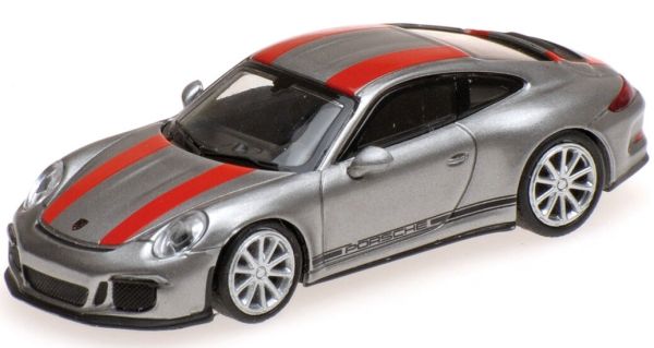 MNC870066221 - PORSCHE 911 R 2016 grijs met rode strepen - 1