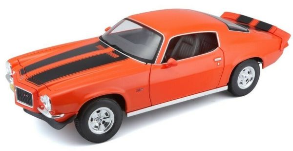MST31131 - CHEVROLET Camaro Z28 1971 oranje met zwarte strepen - 1