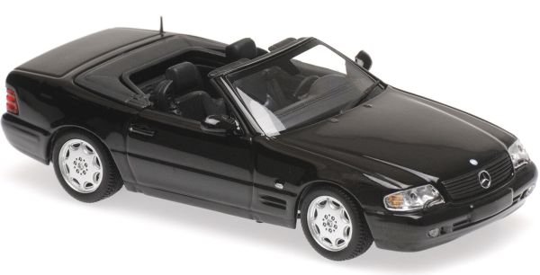 MXC940033031 - MERCEDES BENZ 500 SL cabriolet open 1999 zwart - 1