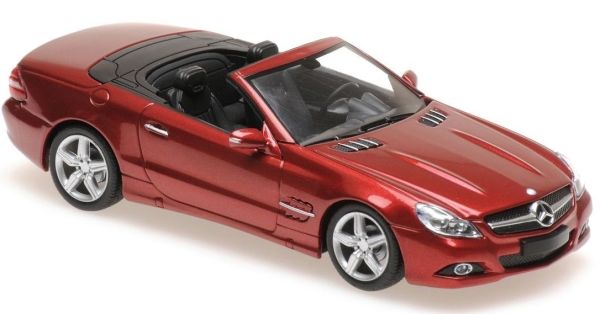 MXC940037530 - MERCEDES BENZ SL-Klasse cabriolet open 2008 rood metallic - 1